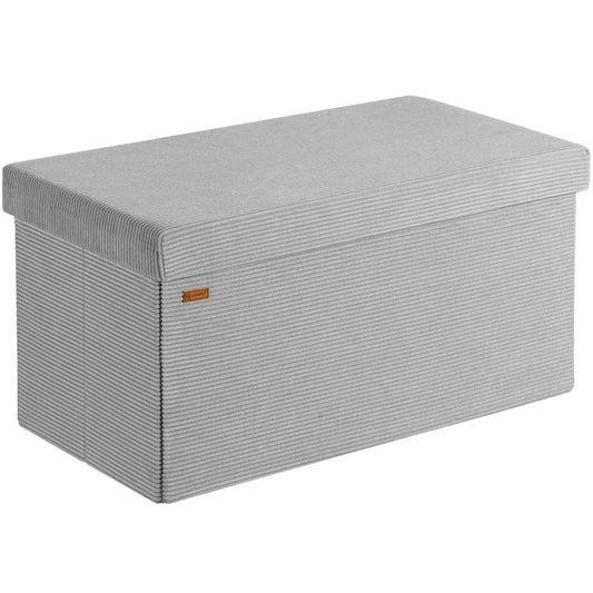 Panchina corda grigia 76x38x38cm MDF pieghevole