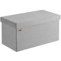 Panchina corda grigia 76x38x38cm MDF pieghevole