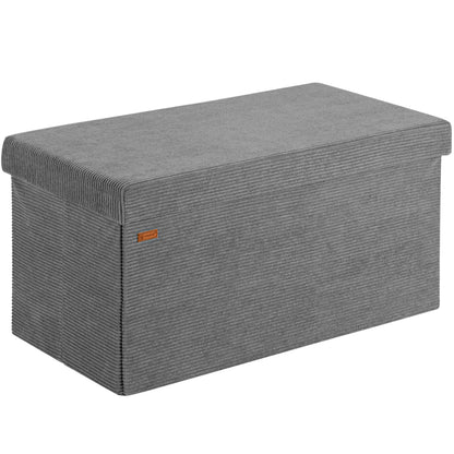 Panca antracite in corda 76x38x38cm in MDF pieghevole