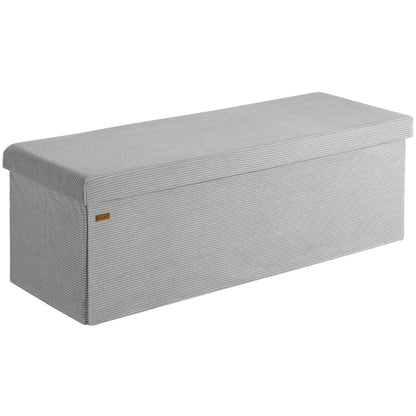 Panchina corda grigia 114x38x38cm MDF pieghevole