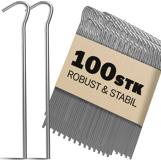 Picchetti da terra 100 pz Ø 3,5mm in acciaio zincato