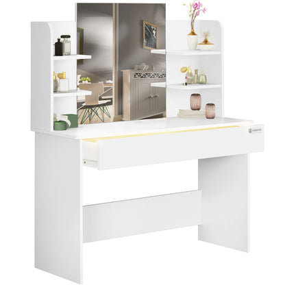 Tavolo Trucco Lucia bianco 8x140x40cm