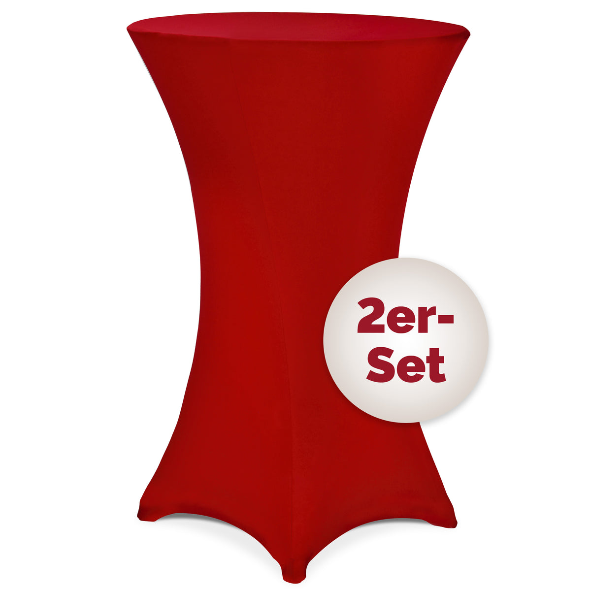 Set di 2 copritavolo da bar Bordeaux Ø60cm