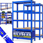 Scaffali per carichi pesanti Set di 2 Blu 180x90x40cm 875kg