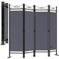 Set 2x Paraventi Lucca 180x163cm antracite