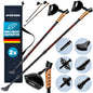 Bastoncini da nordic walking set di 2 rossi