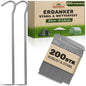 Picchetti da terra 200 pz Ø 3,5mm in acciaio zincato