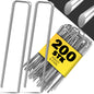 Picchetti tenda set di 200 pezzi acciaio zincato 3mm