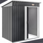 Casetta da giardino metallo antracite 181x162x86cm