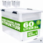 Contenitore di Plastica 2 pz 60x40x35cm 60L