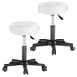 2x Sgabello girevole  360° similpelle bianco