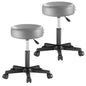 2x Sgabello girevole 360° similpelle grigio