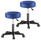 2x Sgabello girevole 360° similpelle blu