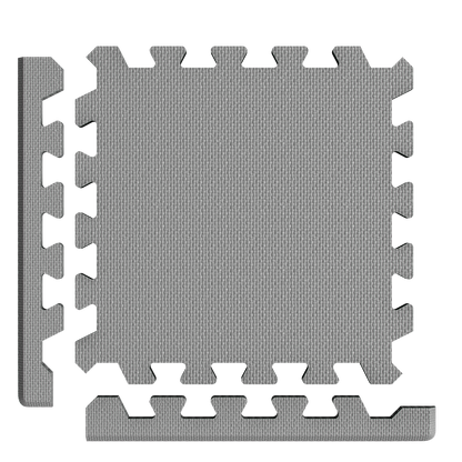Tappetini fitness per protezione pavimenti/puzzle Set di 36 Grigio 175x175x1cm