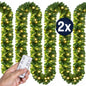 Ghirlanda natalizia 5m Set di 2 100 LED con telecomando