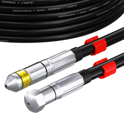Sonda spurgatubi con 4 Adattatori 15m
