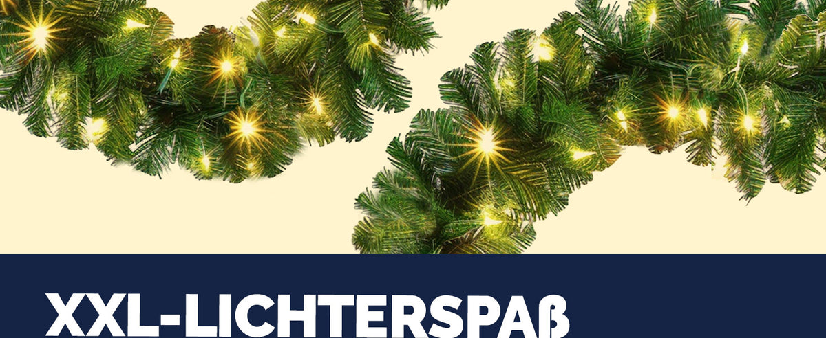Ghirlanda natalizia 5m 100 LED per interni ed esterni