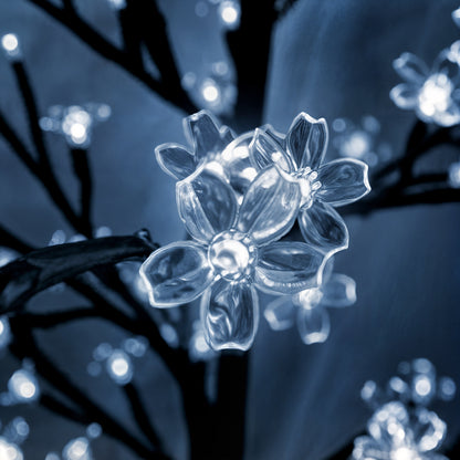 Albero di ciliegio in fiore a LED blu 220 LED 220cm