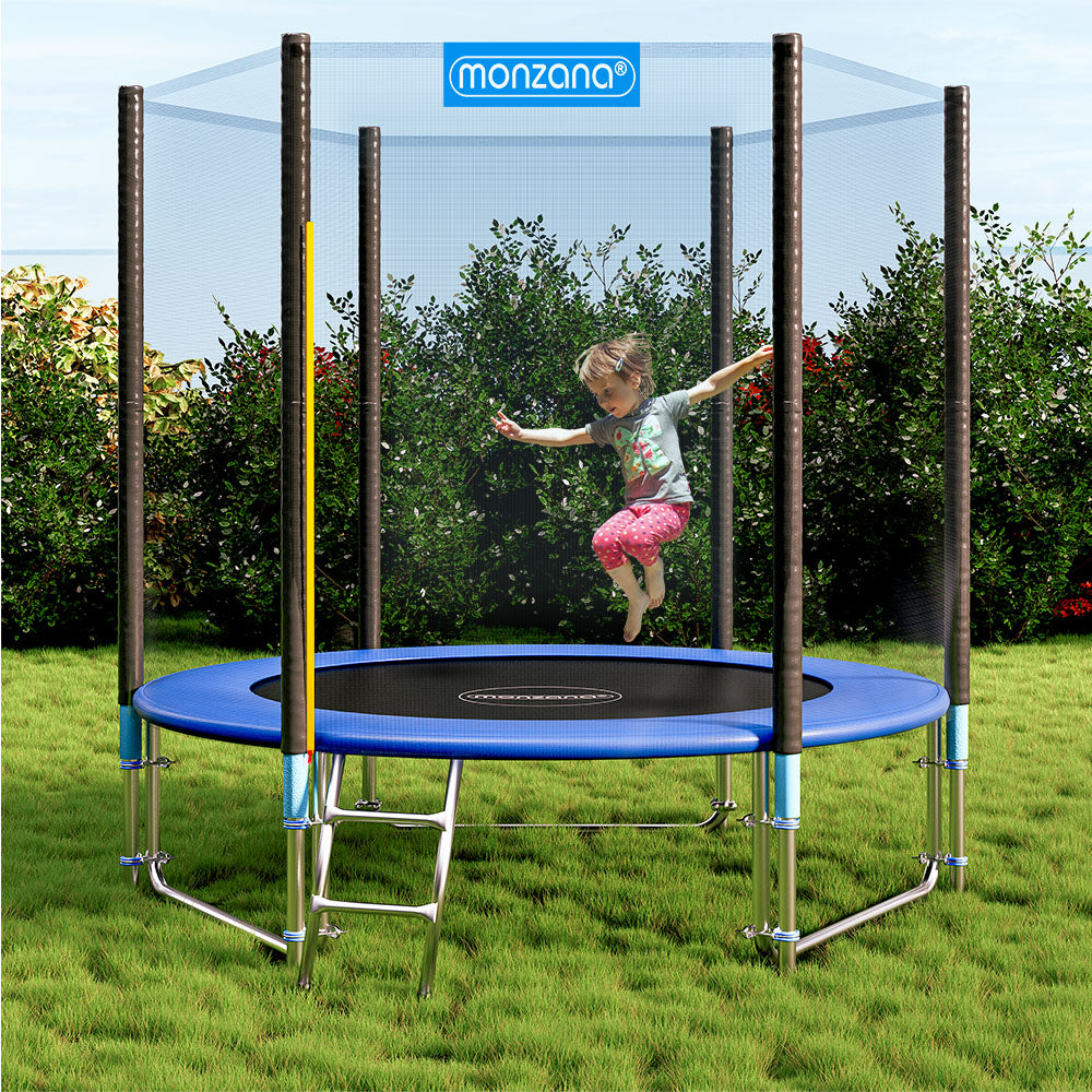 Trampolino elastico Ø183 cm con rete di sicurezza