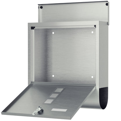 Cassetta postale acciaio inox 30,5x8,5x33,5cm