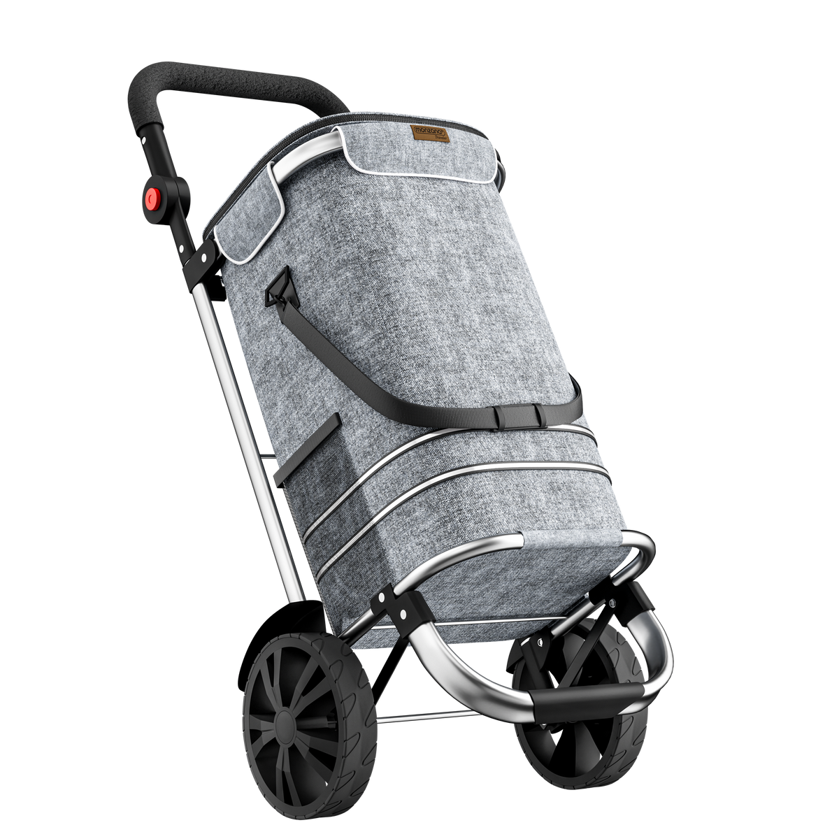 Trolley portaspesa grigio 56L 31x24x54