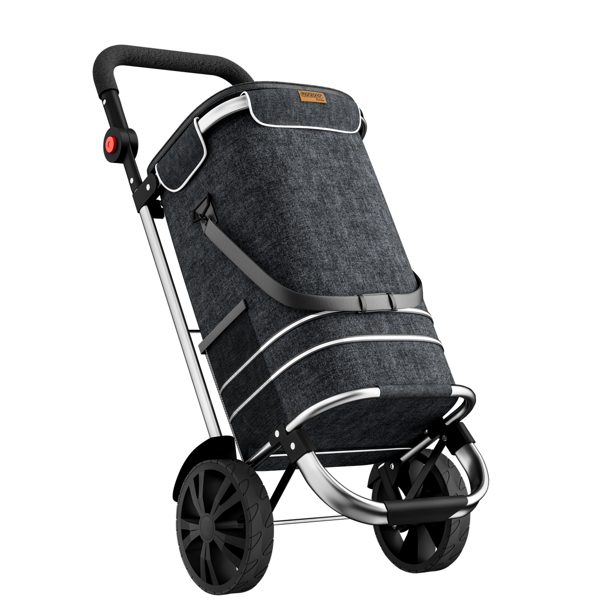 Carrello spesa nero Alu 56L 31x24x54cm
