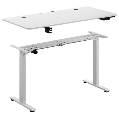 Scrivania regolabile in altezza bianco 140x60x73-118cm