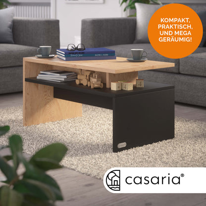 Tavolino Sacramento legno/grigio 95x55x50cm