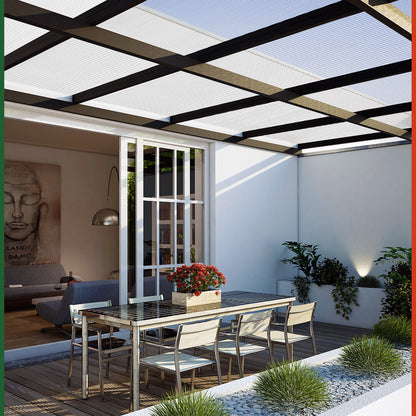 Lastre alveolari set da 10 trasparenti 6mm 7,32m²