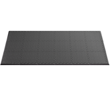 Tappetini fitness set di 18 Nero 175x88x1cm