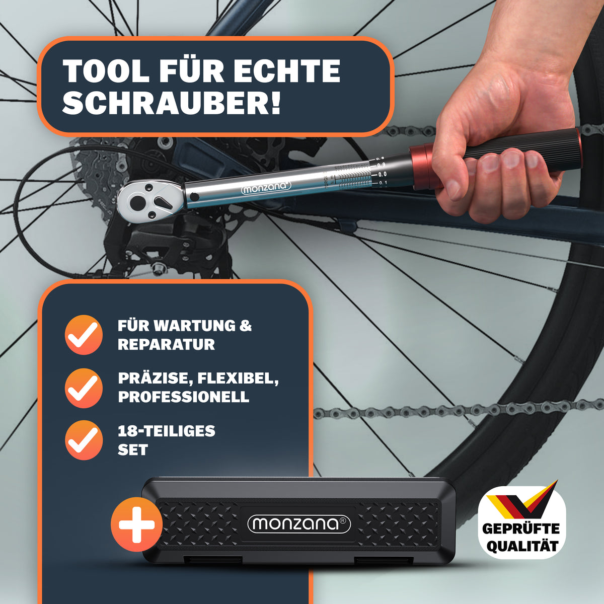 Set di chiavi dinamometriche da 18 pezzi per bicicletta/motocicletta
