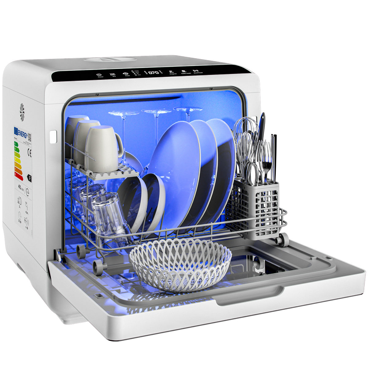 Mini lavastoviglie 4,5L 45cm app 6 programmi
