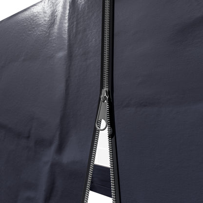Gazebo pieghevole a parete laterale Capri set di 2 antracite 3x3m