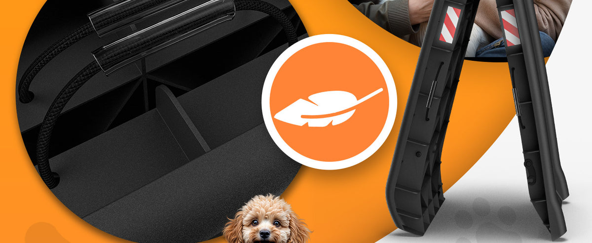 Rampa per cani auto nera 156x40x16cm pieghevole