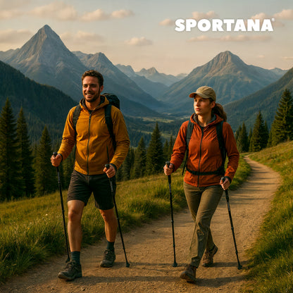 Bastoni da nordic walking set di 2 grigio