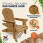 Set 2x sedia prendisole Adirondack acacia pieghevole