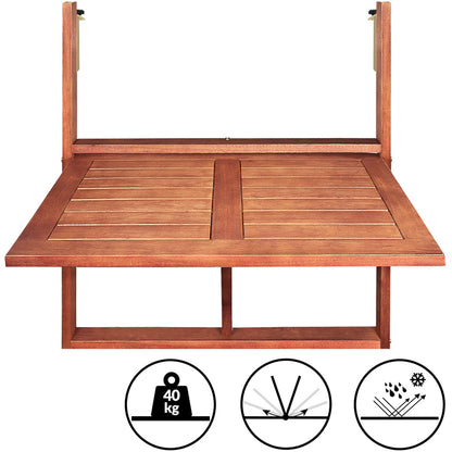 Set tavolo e sedie da giardino 3 pezzi acacia pieghevole