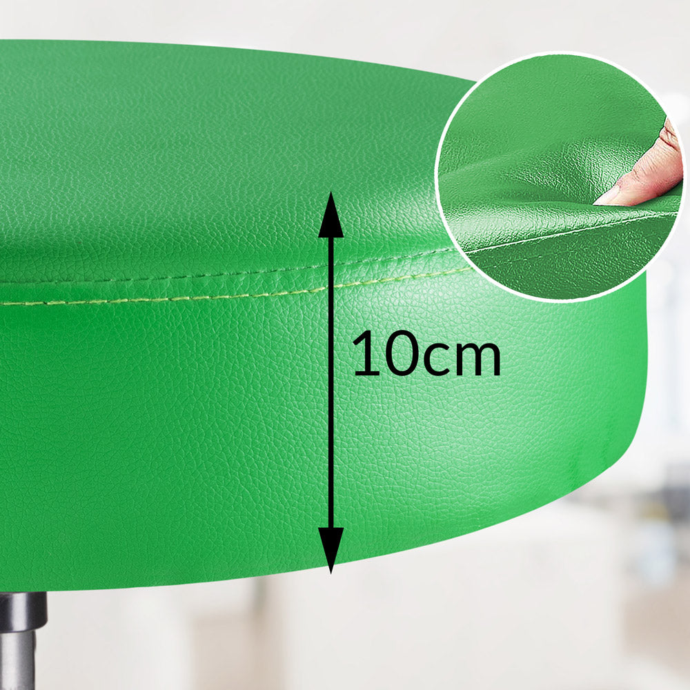 Sgabello girevole altezza regolabile verde 56x56x46-61cm