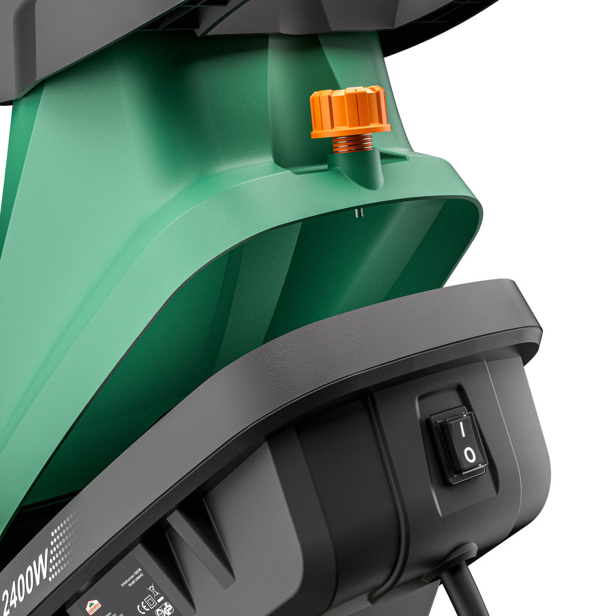 Trituratore elettrico 3100W contenitore di raccolta 50L