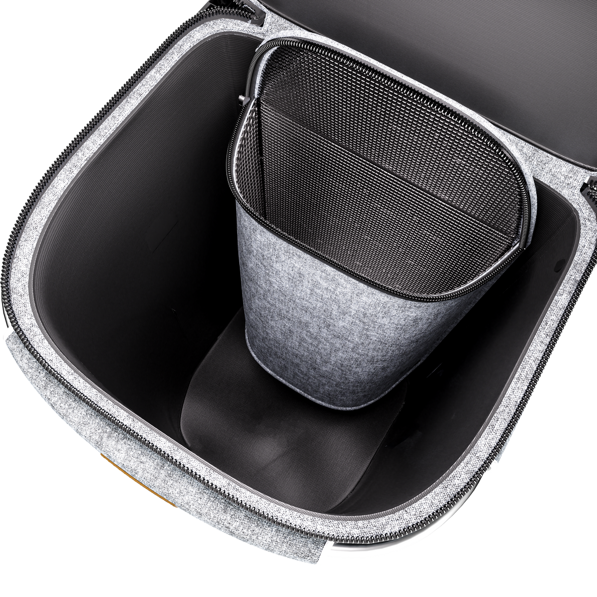 Trolley portaspesa grigio 56L 31x24x54