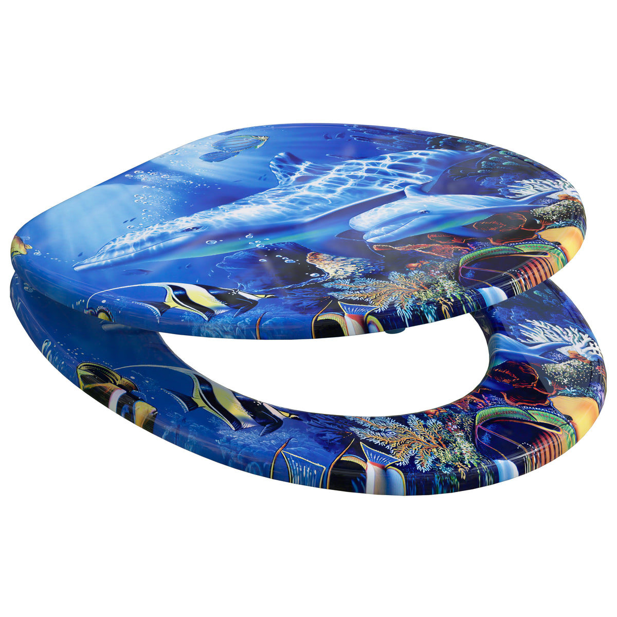 Copriwater fantasia oceano chiusura ammortizzata
