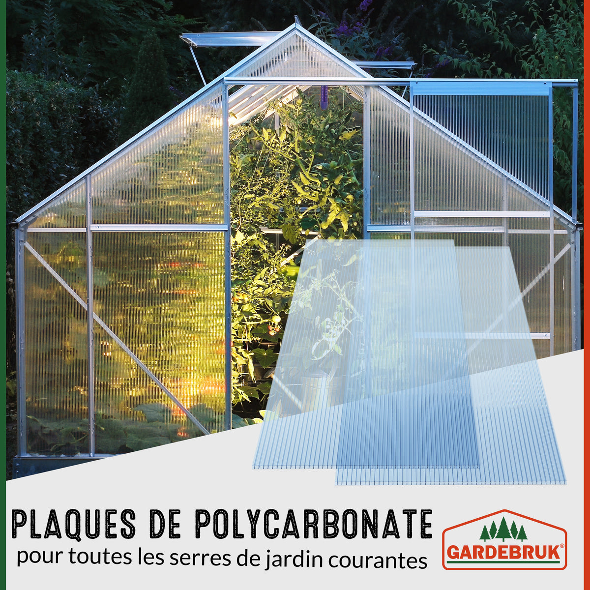 Lastre alveolari set da 10 trasparenti 6mm 7,32m²