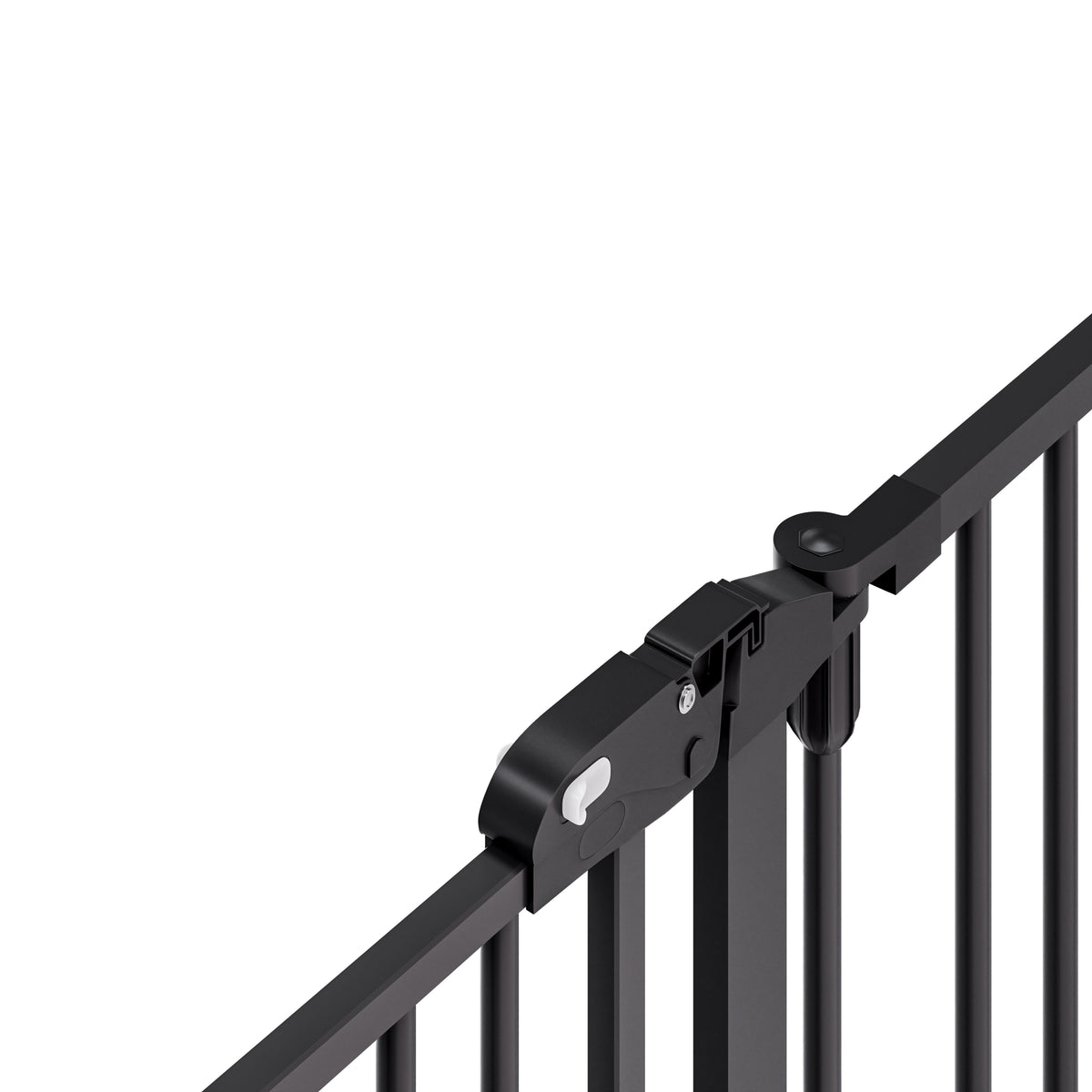 Griglia di sicurezza per caminetto metallo nero 306x77cm pieghevole