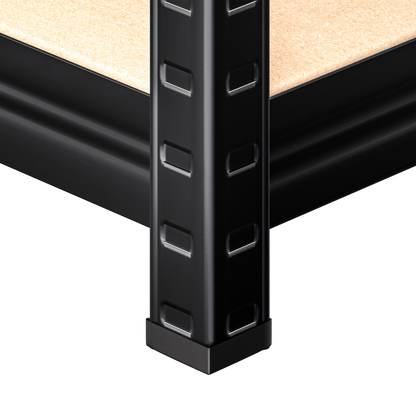 Scaffalatura per carichi pesanti nera 180x70x40cm zincata 875kg