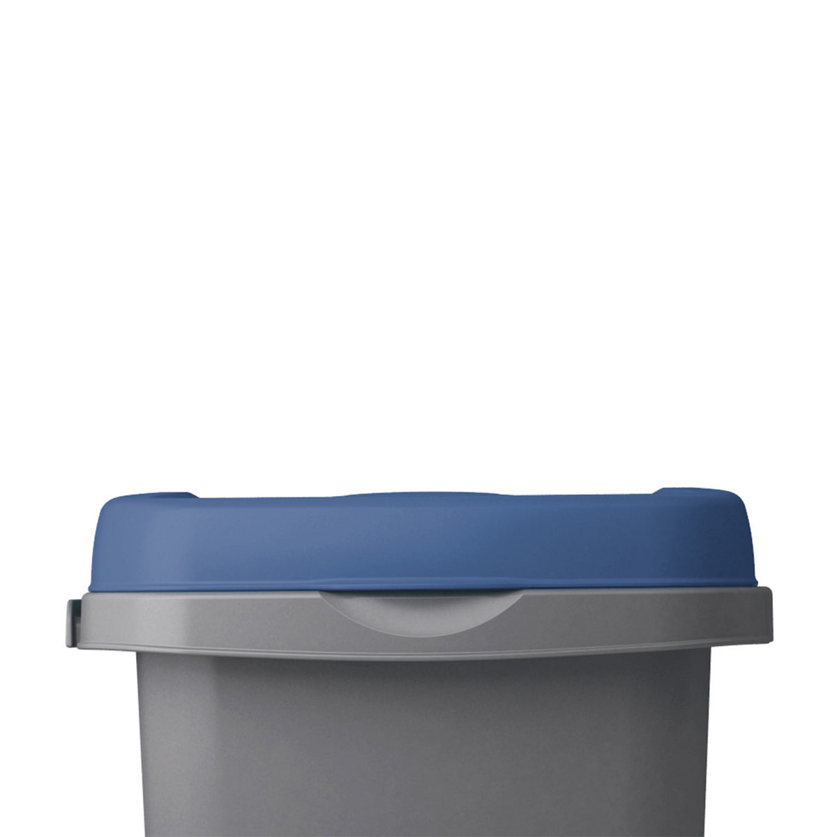 Cestino per rifiuti in plastica grigio/blu 25L