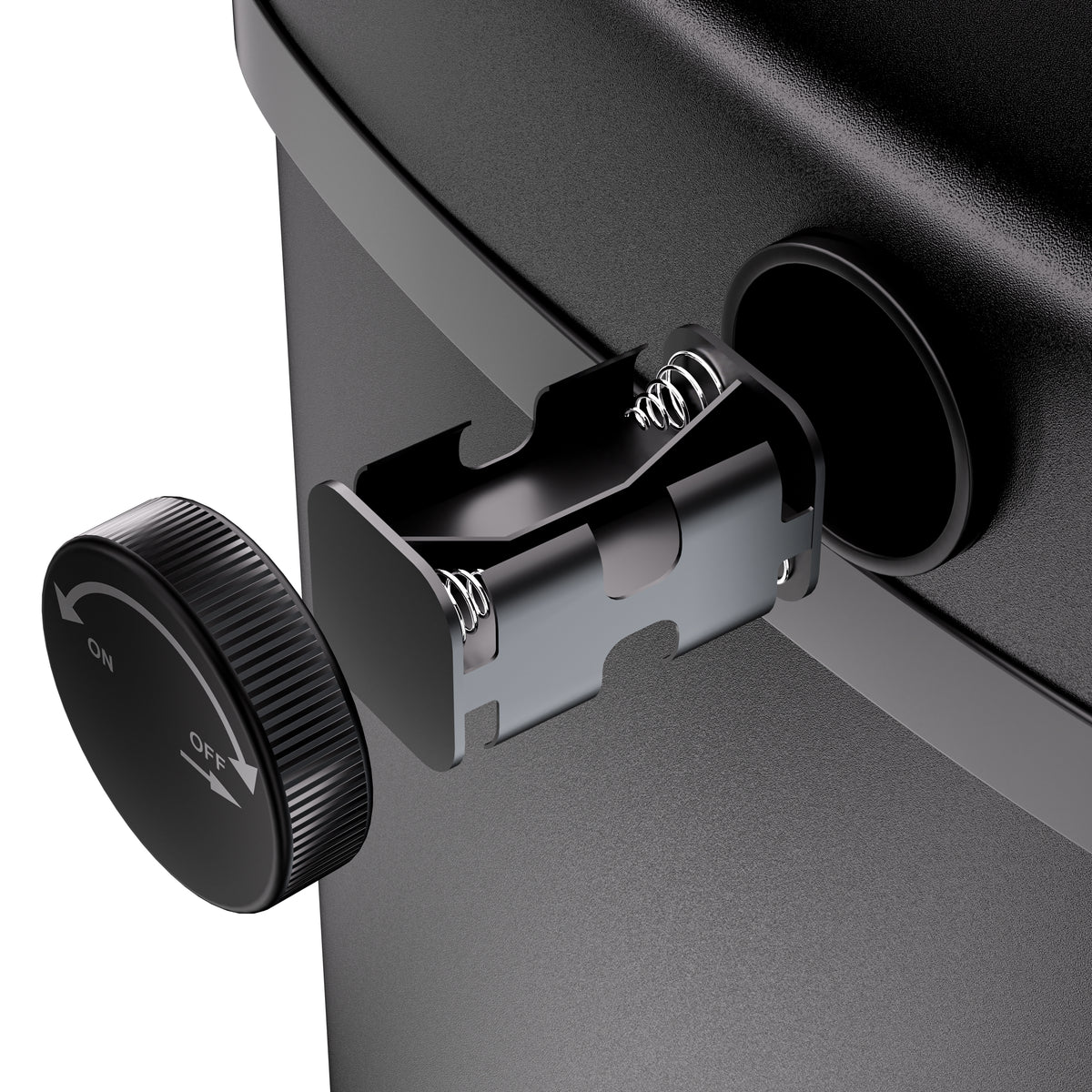 Cestino a sensore in acciaio inox nero 50L
