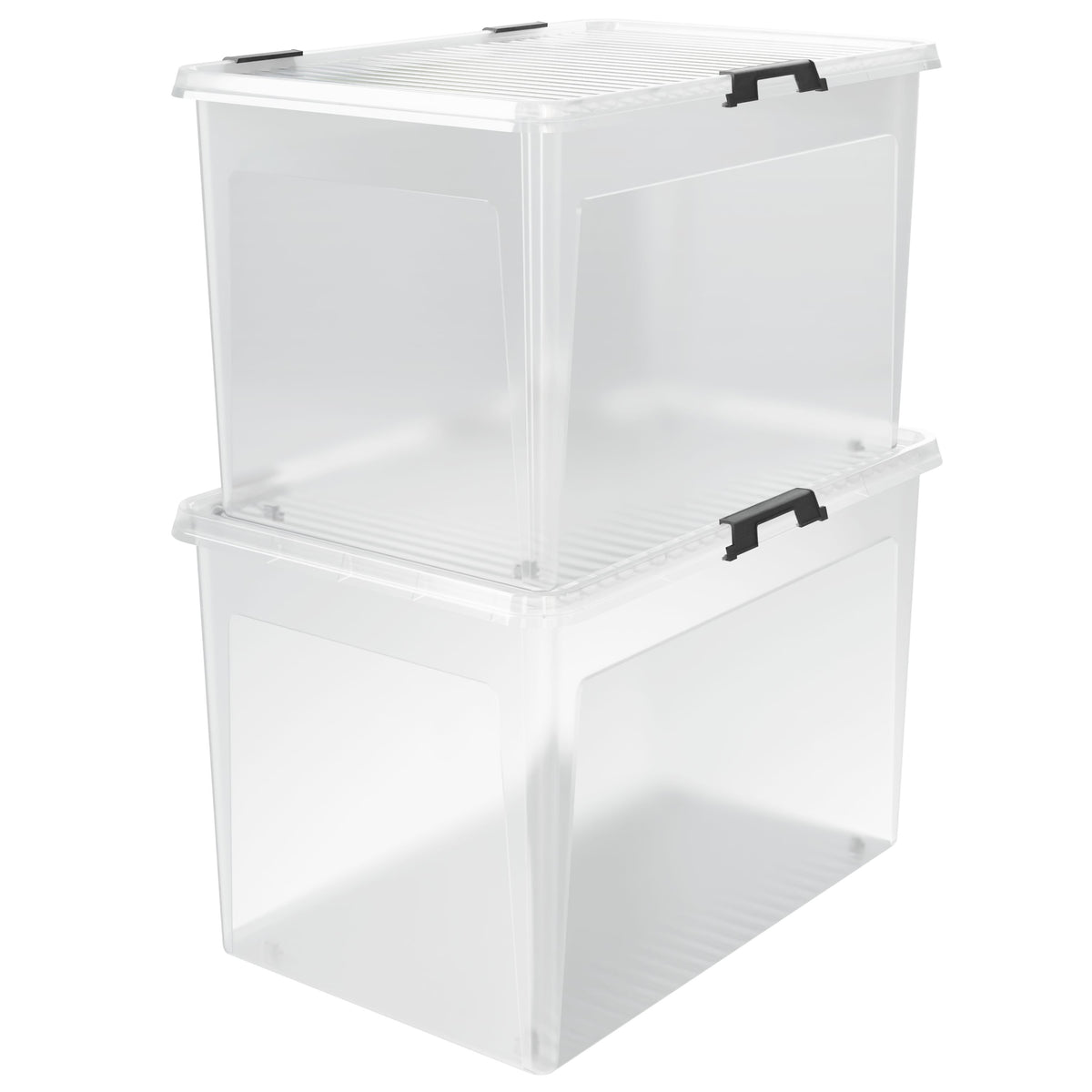 Contenitore di Plastica 2 pz 60x40x35cm 60L