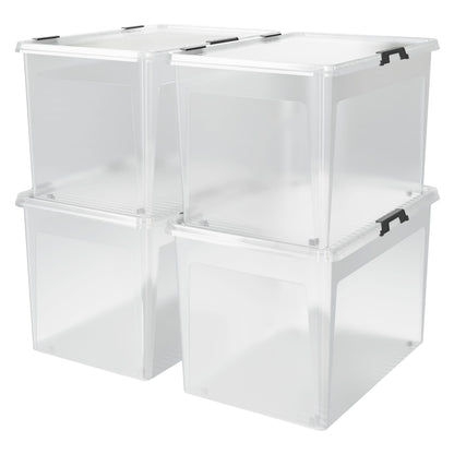 Contenitore di plastica 4 pz 60x40x35cm 60L