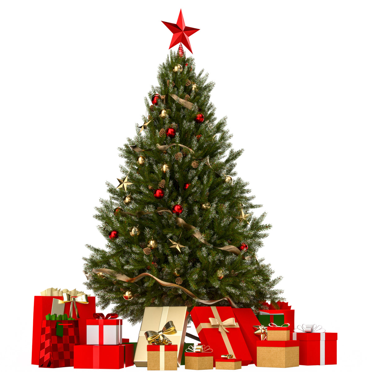 Albero di Natale innevato 180cm