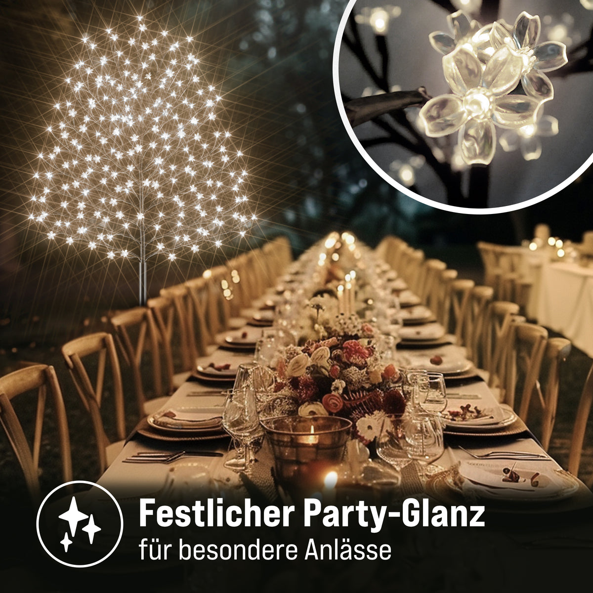Albero di ciliegio in fiore a LED Set di 2180cm 200 LEDs